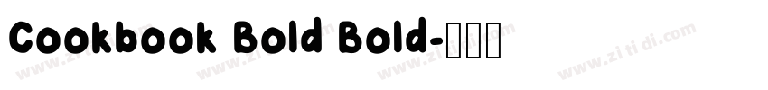 Cookbook Bold Bold字体转换